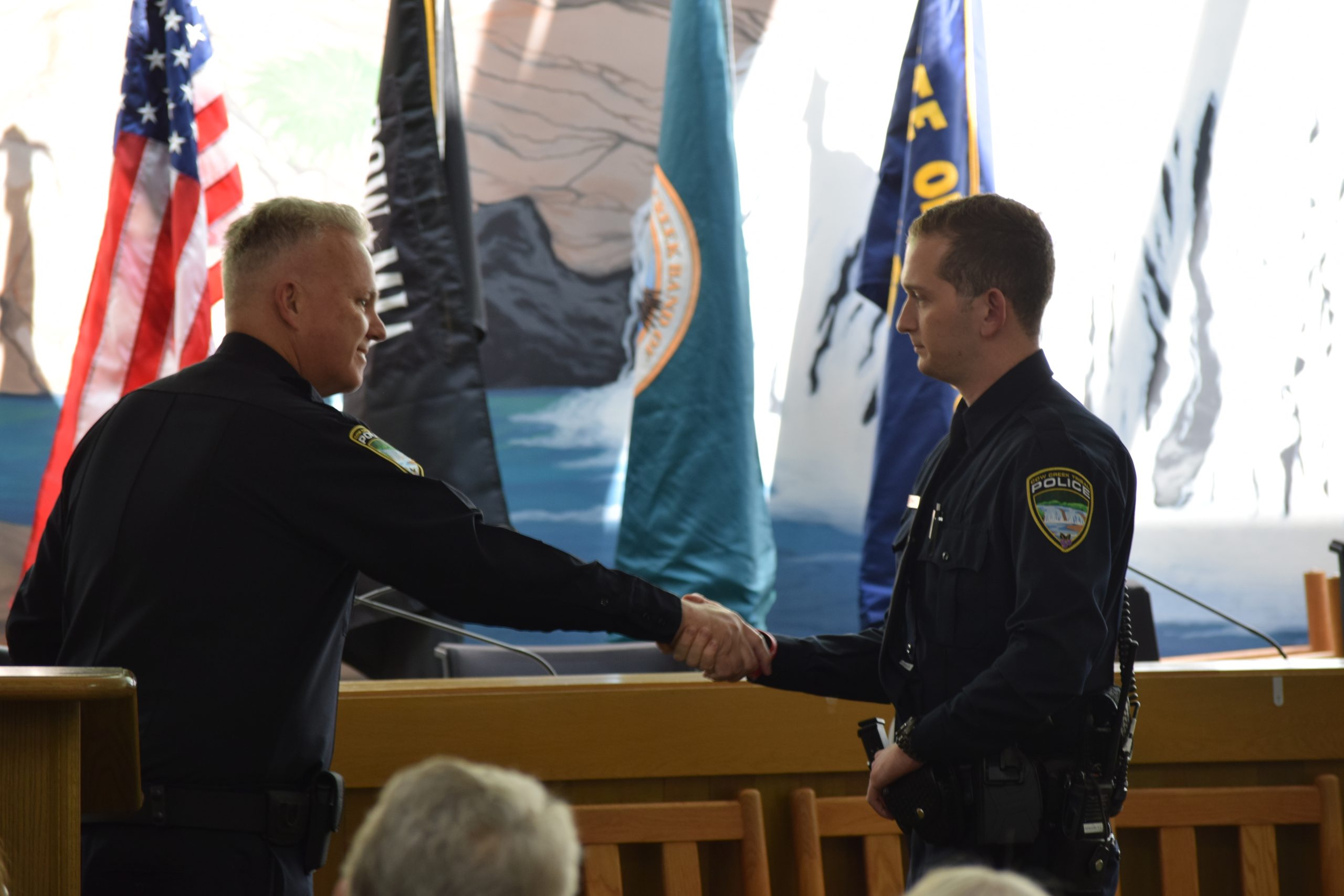 Cow Creek Tribal Police Swear in Officer Matt Kennedy