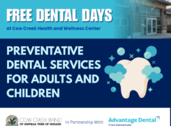 Free Dental Days at Cow Creek Health and Wellness Center